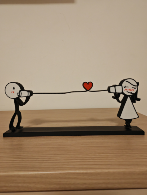 Cuadro Decorativo- Pareja Enamorada a la Distancia-2