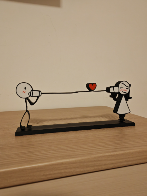 Cuadro Decorativo- Pareja Enamorada a la Distancia-3