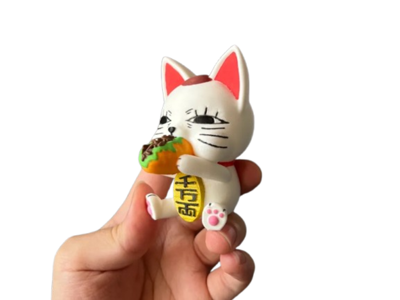 Figura Decorativa - Gatita de la fortuna -2