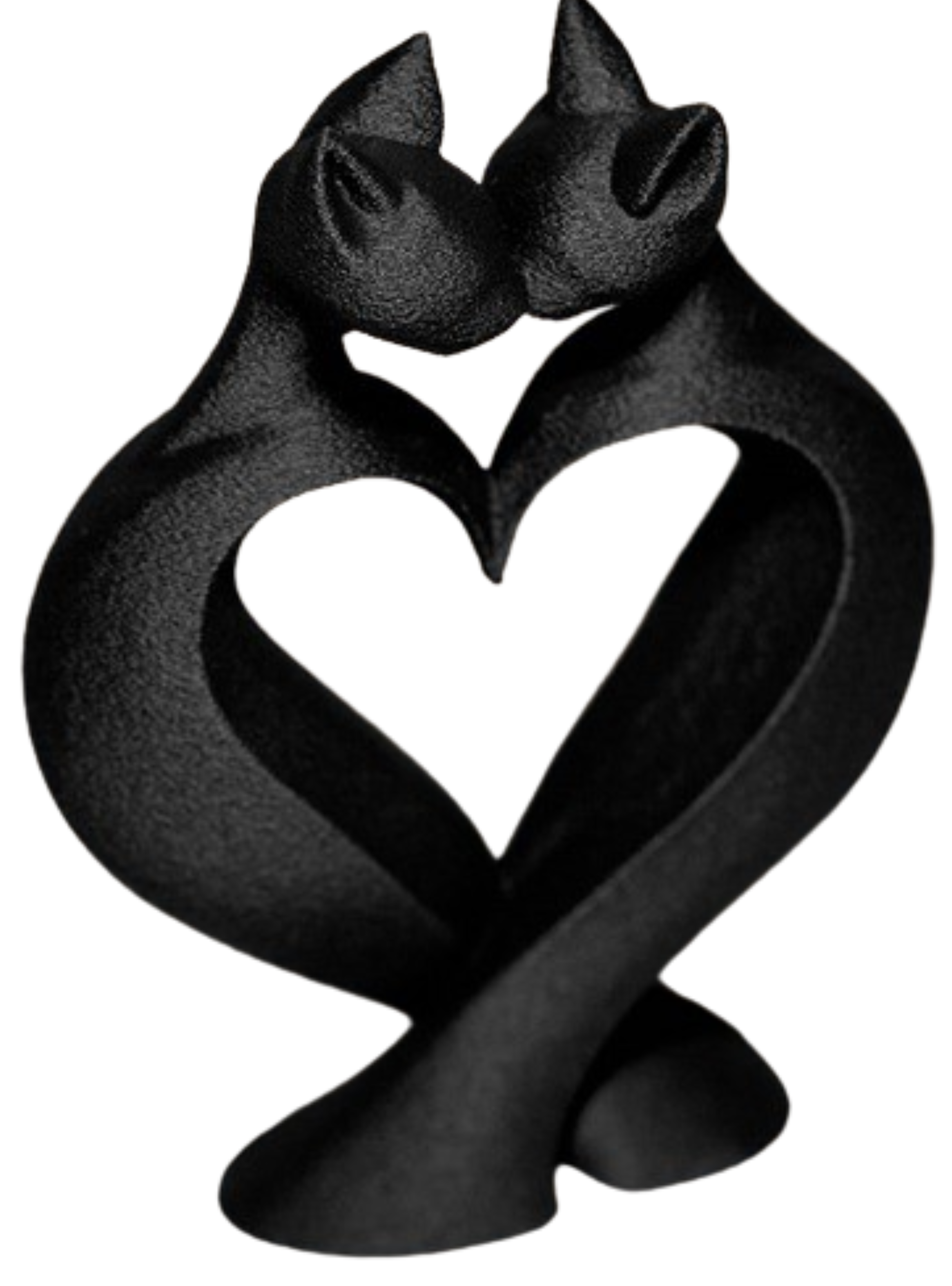 Figura Decorativa De Gatos Negro-0