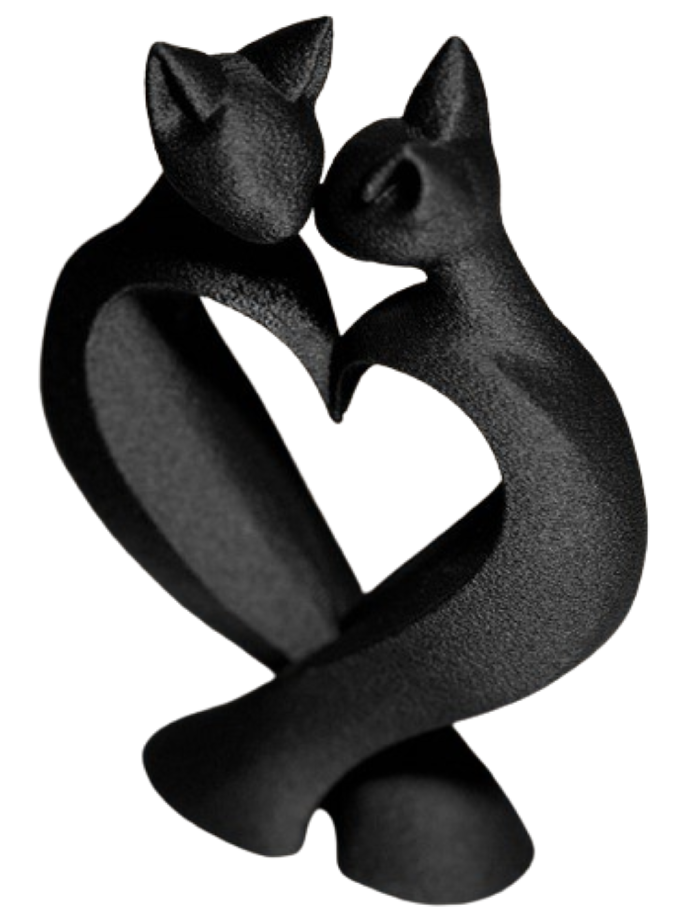 Figura Decorativa De Gatos Negro-1