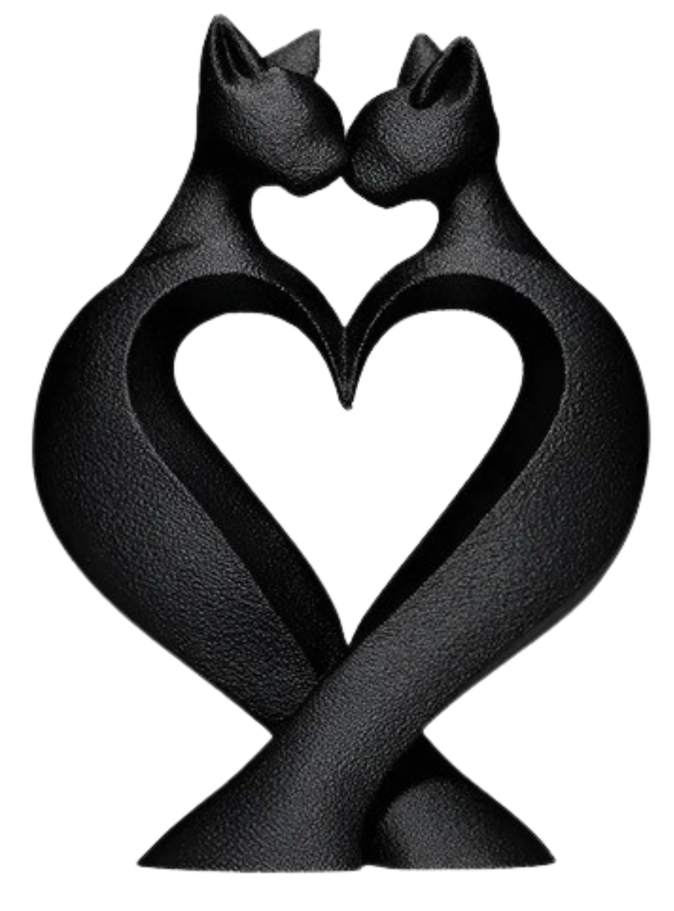 Figura Decorativa De Gatos Negro-2