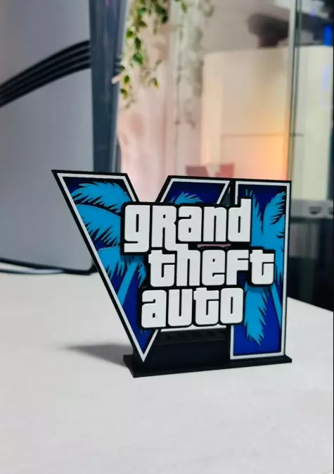 Figura Decorativa Prints Patro de logotipo de GTA VI-3