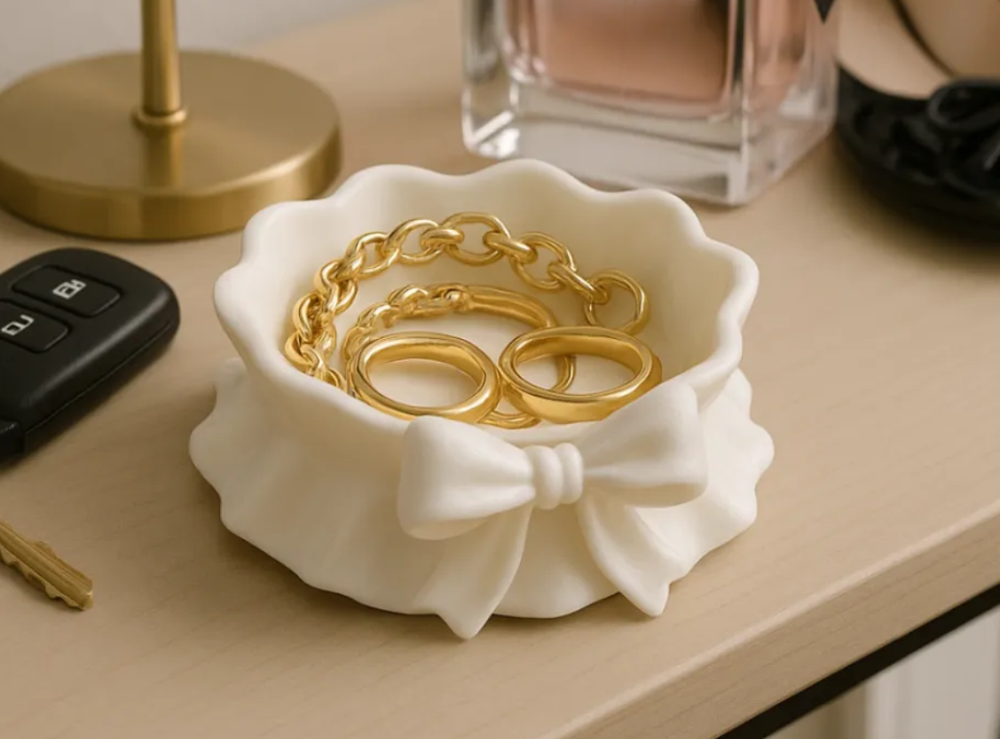 Organizador Joyero - Coquette con lazo-3