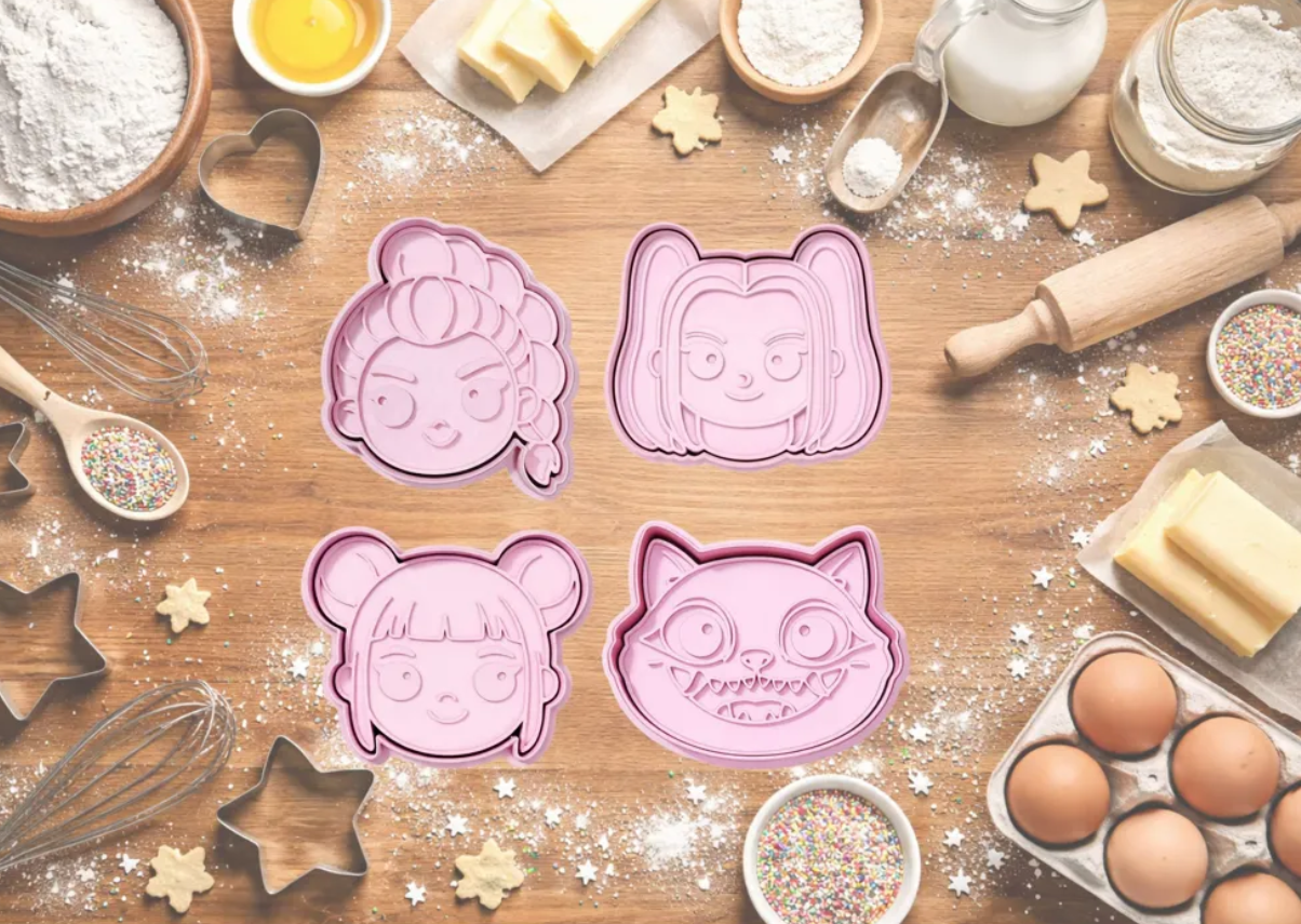 Cortadores de galletas - Guerreras Kpop (pack 4 un)-2