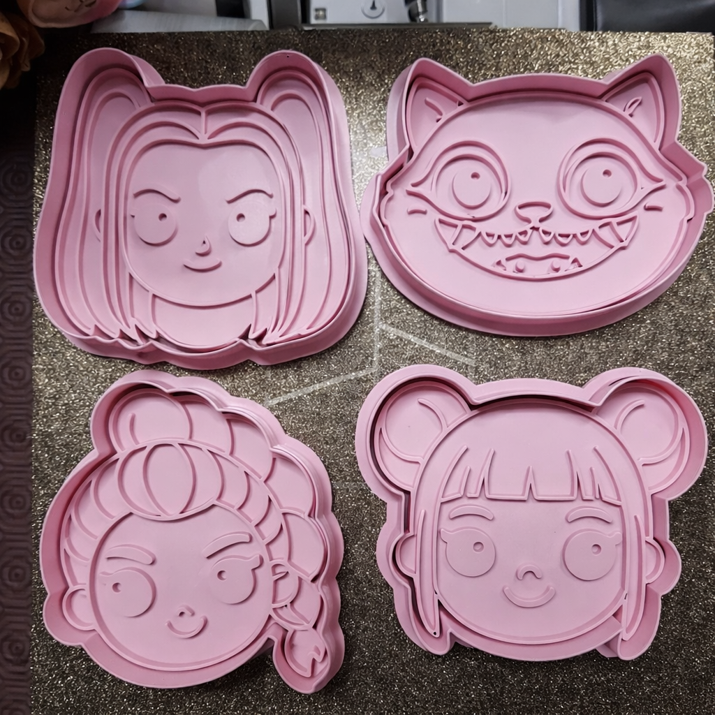 Cortadores de galletas - Guerreras Kpop (pack 4 un)-4