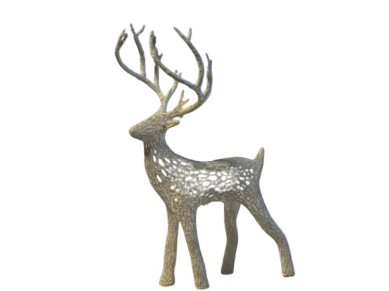 Adorno de Navidad - Ciervo Voronoi -2