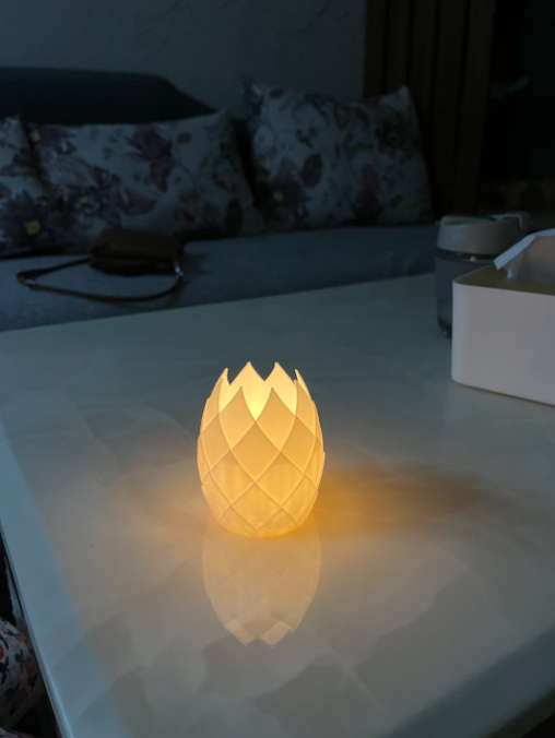 Portavelas LED de Pétalos-2