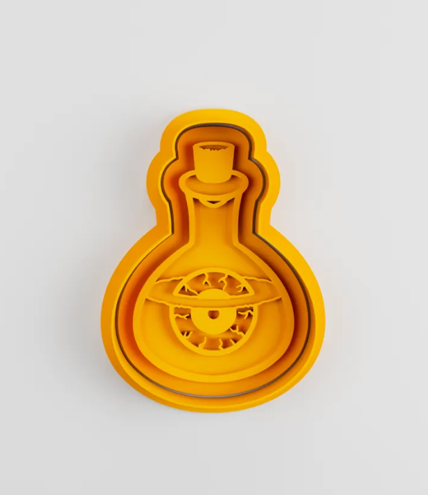 Cortadores de galletas - botellas de pociones (pack 4 un)-4