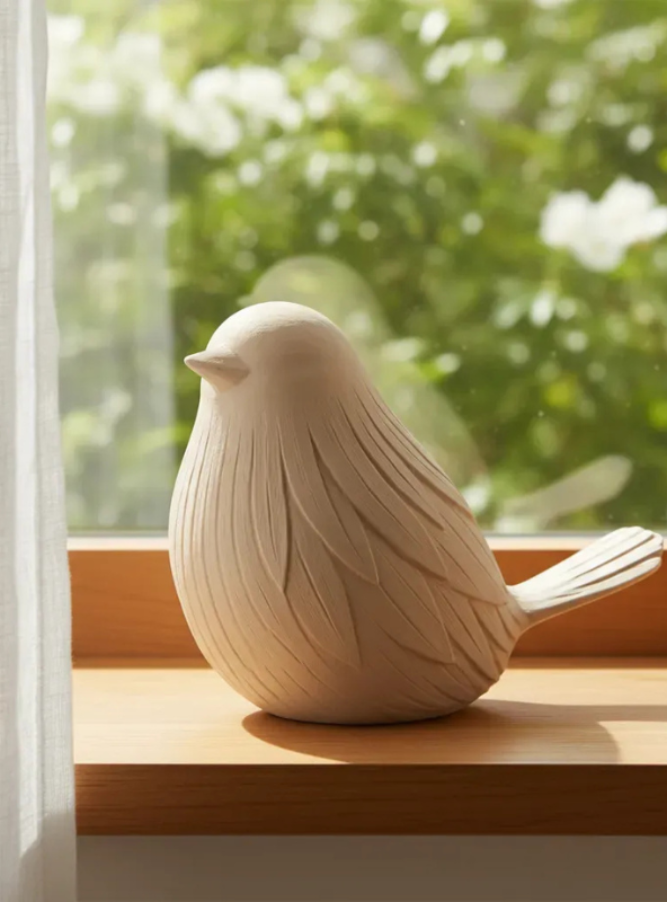 Escultura Decorativa Prints Patro - Pájaro Minimalista Japandi-2