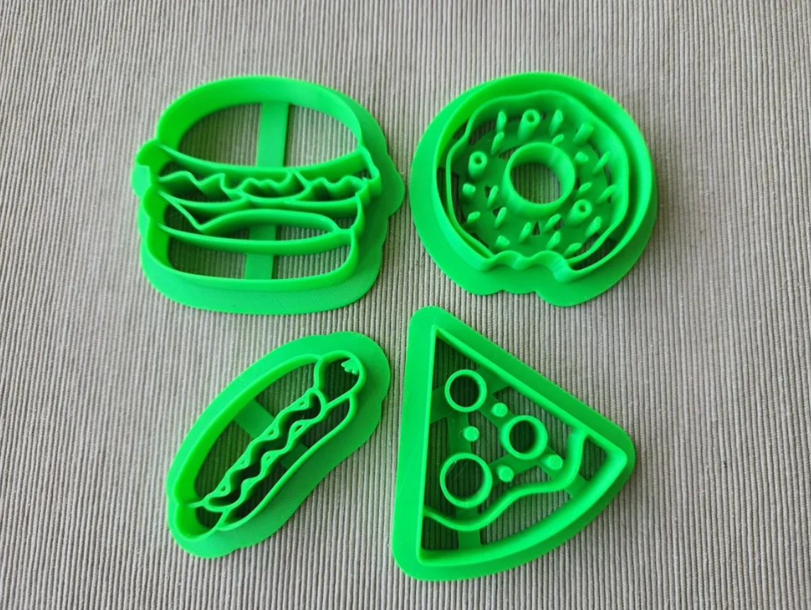 Cortadores de galletas - Comida rápida (pack 4 un)-2