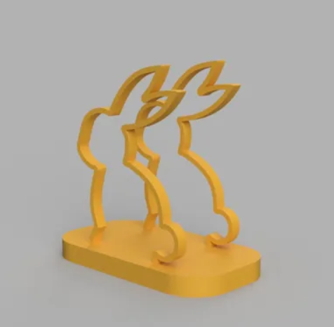 Soporte para servilletas de conejito-2