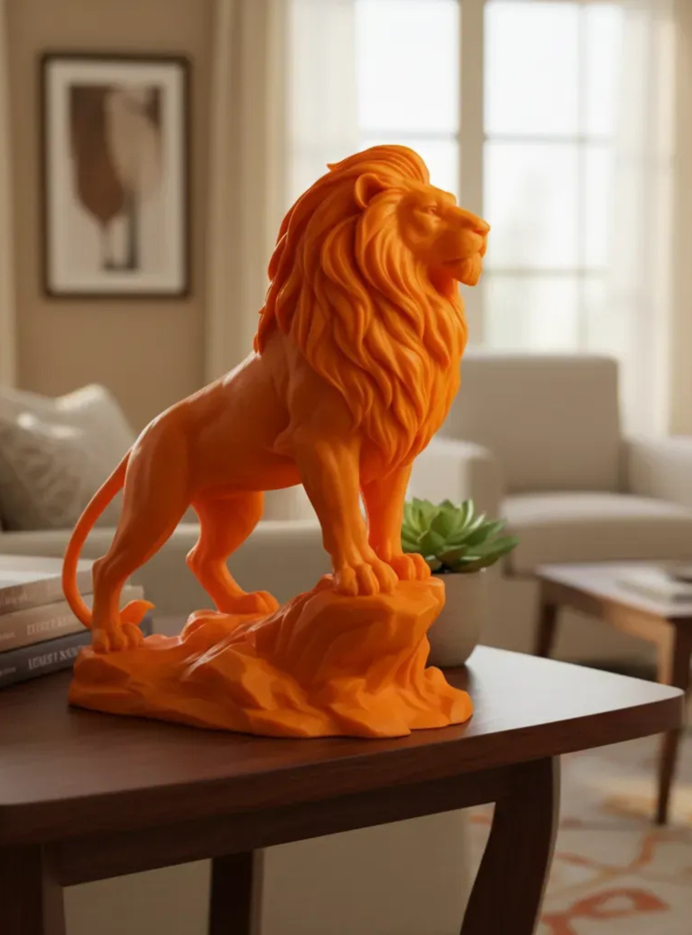 Escultura Elegante Prints Patro - Corona del León-3