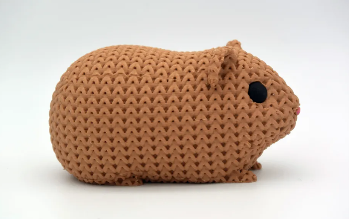 Mini Figura - Conejillo Estilo Tejido-2