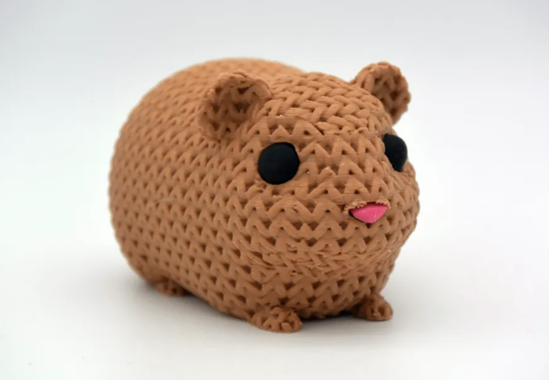 Mini Figura - Conejillo Estilo Tejido-3