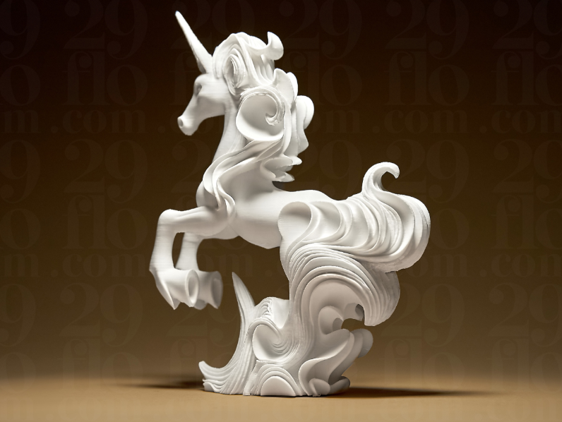 Escultura Elegante de Unicornio - Figura decorativa -3