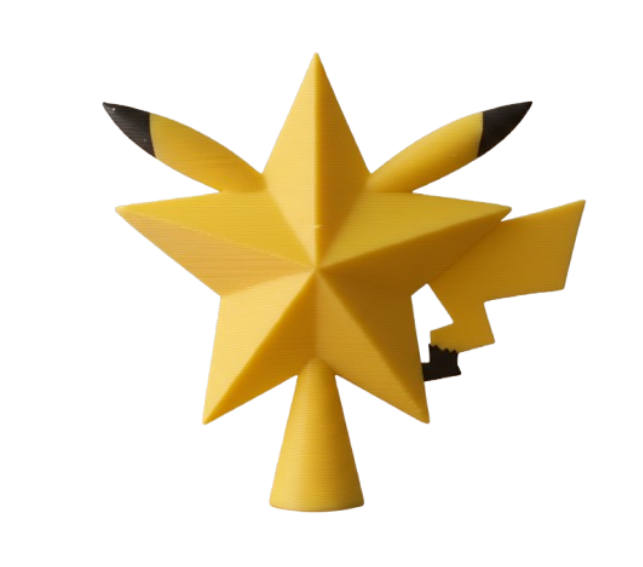 Adorno de Navidad - Estrella de Árbol Pikachu-2
