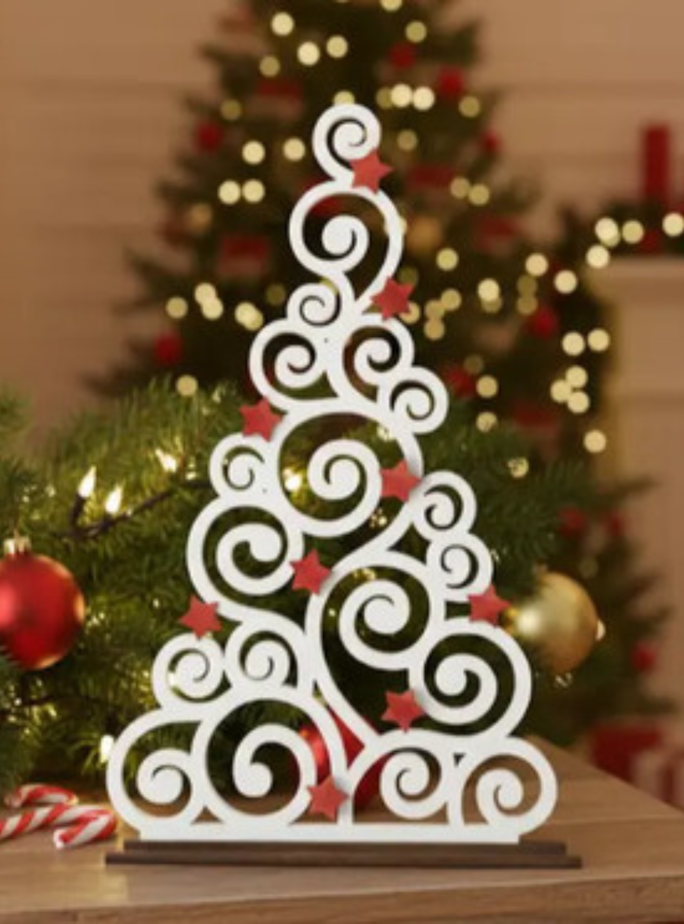 Figura navideña de árbol de navidad moderno-3