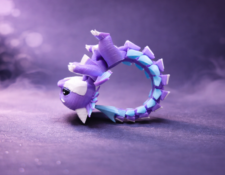 Llavero de Dragón Flexible (Pack de 2)-2