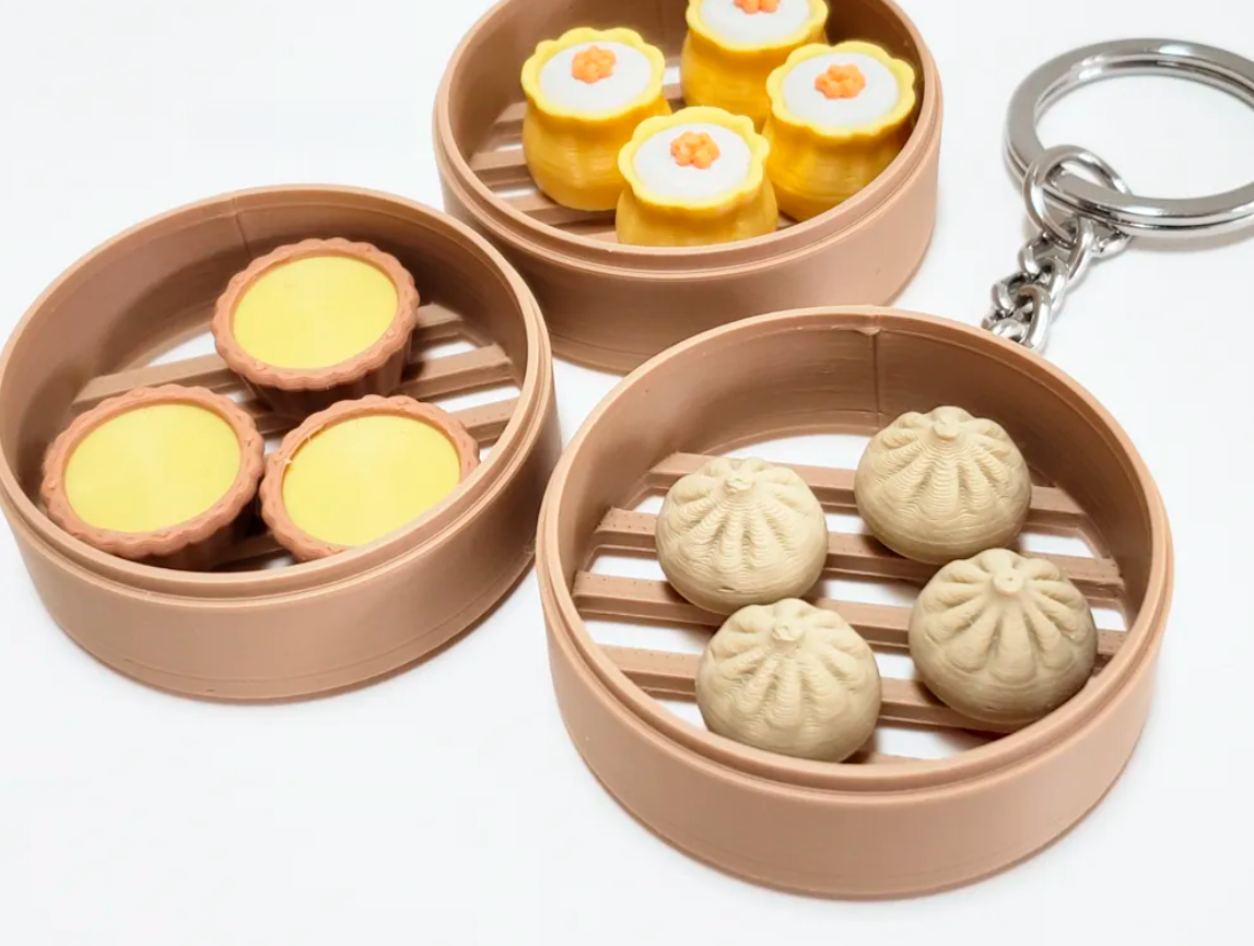 Llavero de panecillos de Dumpling de sopa -2