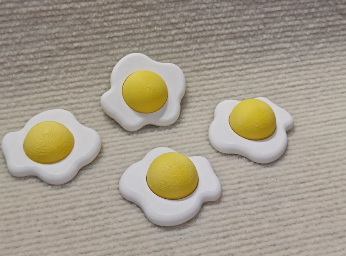 Figura clicker forma huevo frito-2