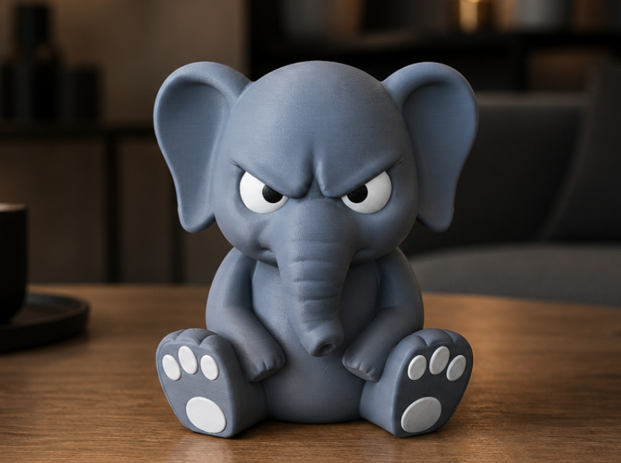 Figura Decorativa- Elefante Malhumorado-3