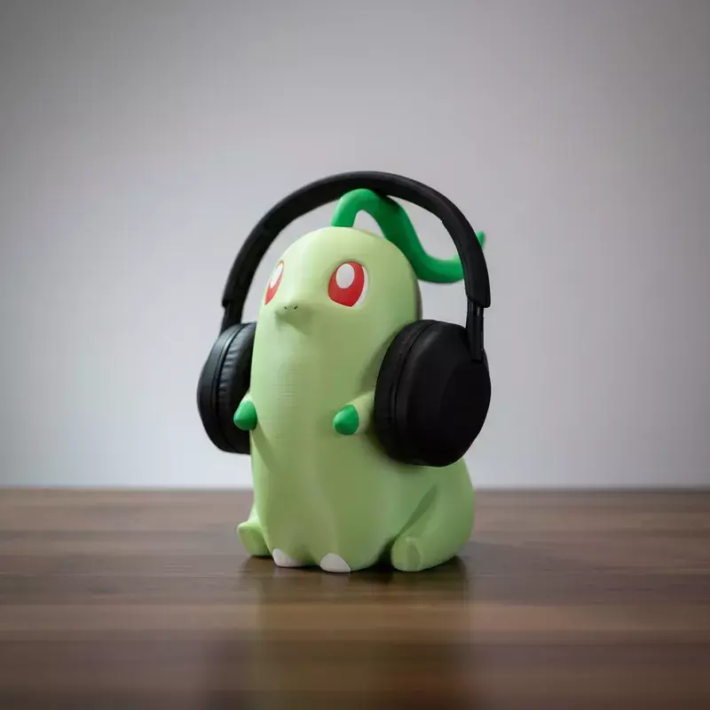 Figura Chikorita soporte para auriculares-2