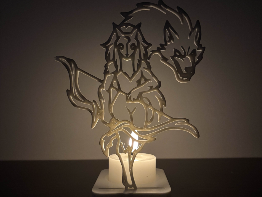 Portavelas LED- Kindred de League Of Legends (Sin Vela)-2