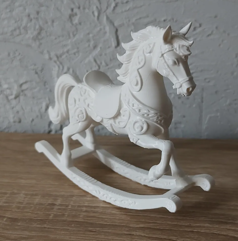 Adornos navidad - Caballo Mecedor ornamentado-2