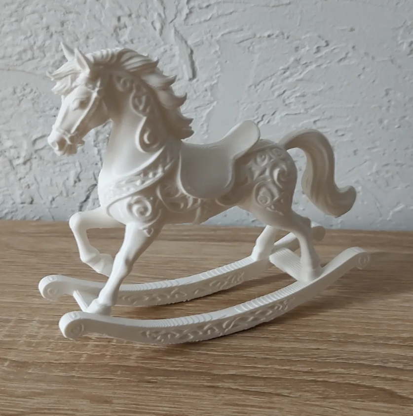 Adornos navidad - Caballo Mecedor ornamentado-3