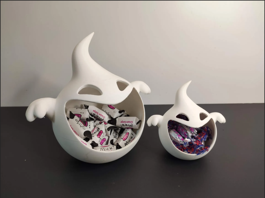 Decoración Cuenco Para Dulces Halloween - Fantasma-3