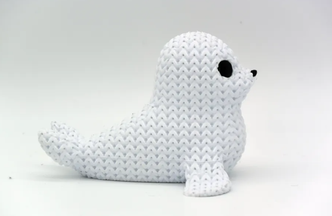 Mini Figura - Foca Estilo Tejido-2