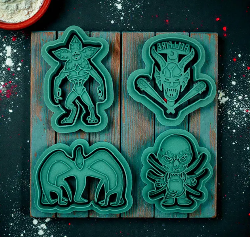 Cortadores de galletas de Stranger Things (PACK 4 UN)-2
