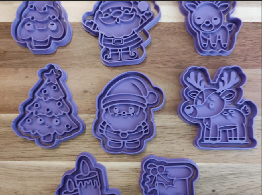 Cortadores De Galletas Navideño Kawaii (pack 8) -2