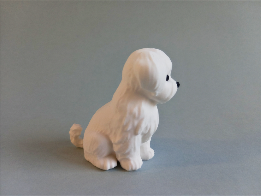 Figura - Perro Maltés Miniatura-3