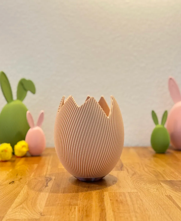  Jarrón de Huevo de Pascua Agrietado-3