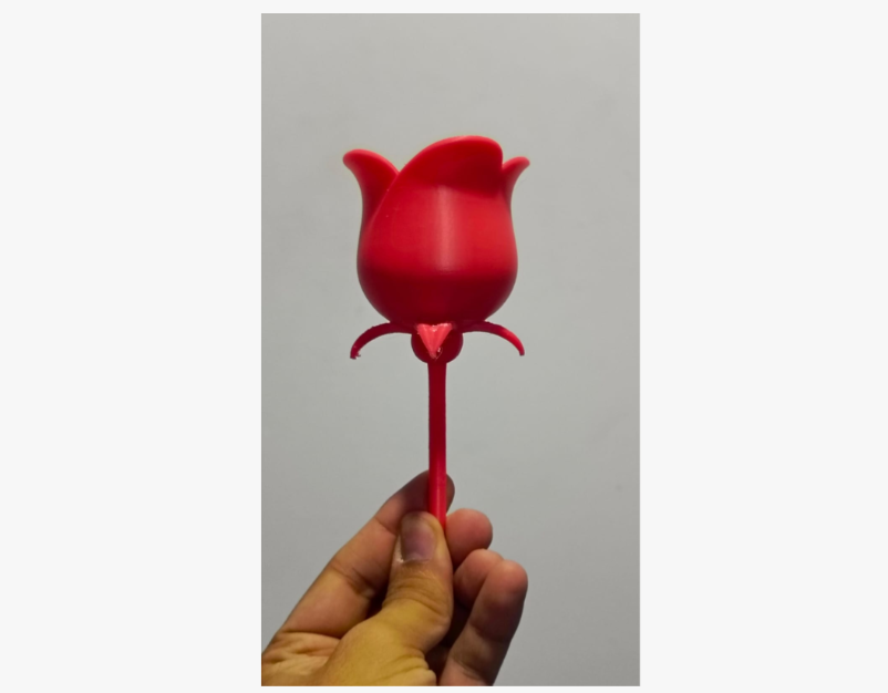 Figura de rosa para regalo de San Valentín-1