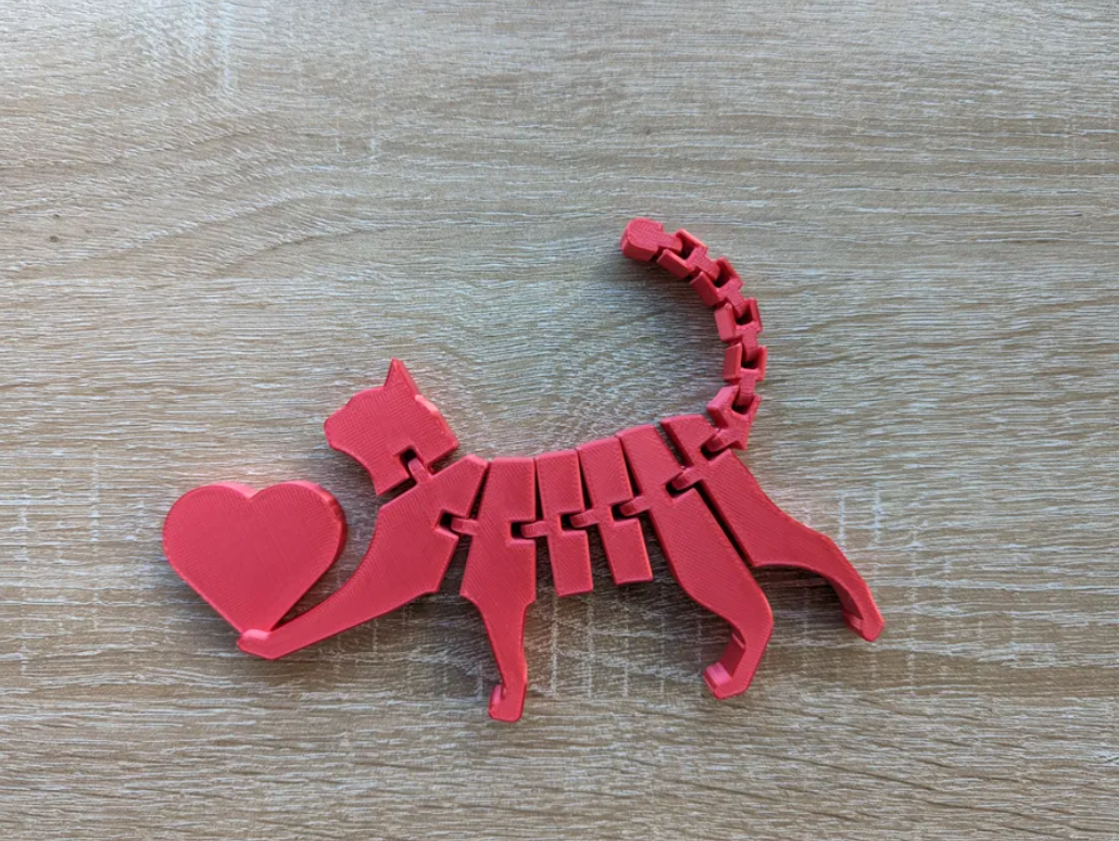 Figura decorativa Flexicat con corazón - San Valentín-3