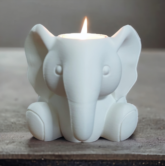 Portavelas LED Elefante Tierno-2