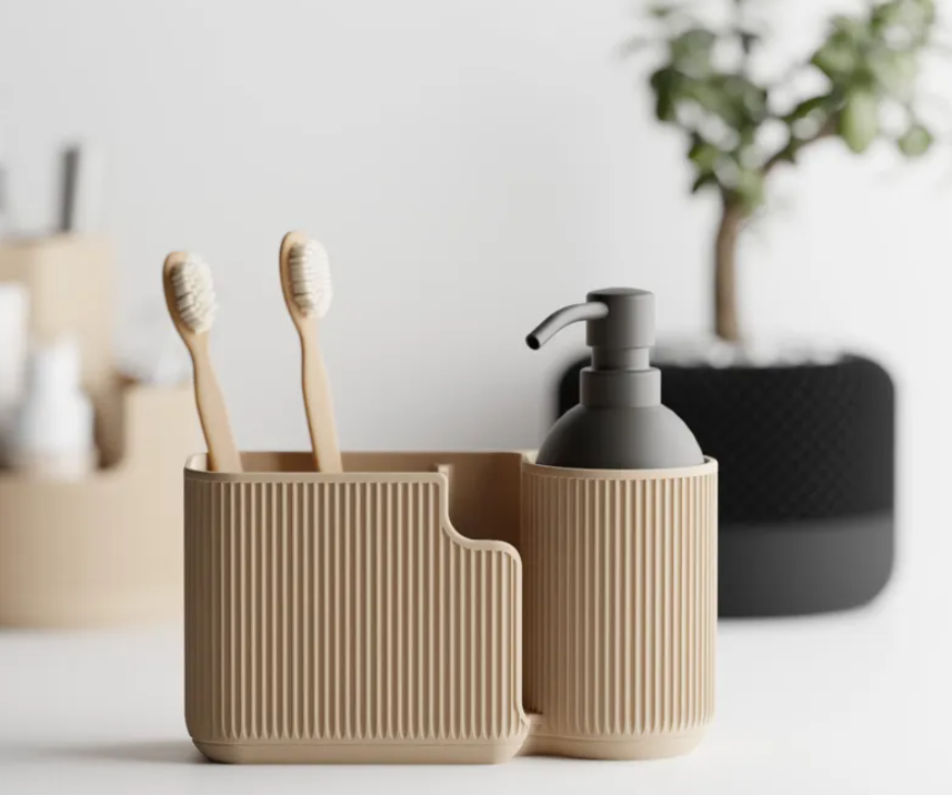 El Elegante Organizador Ovalado para Baño y Escritorio-2