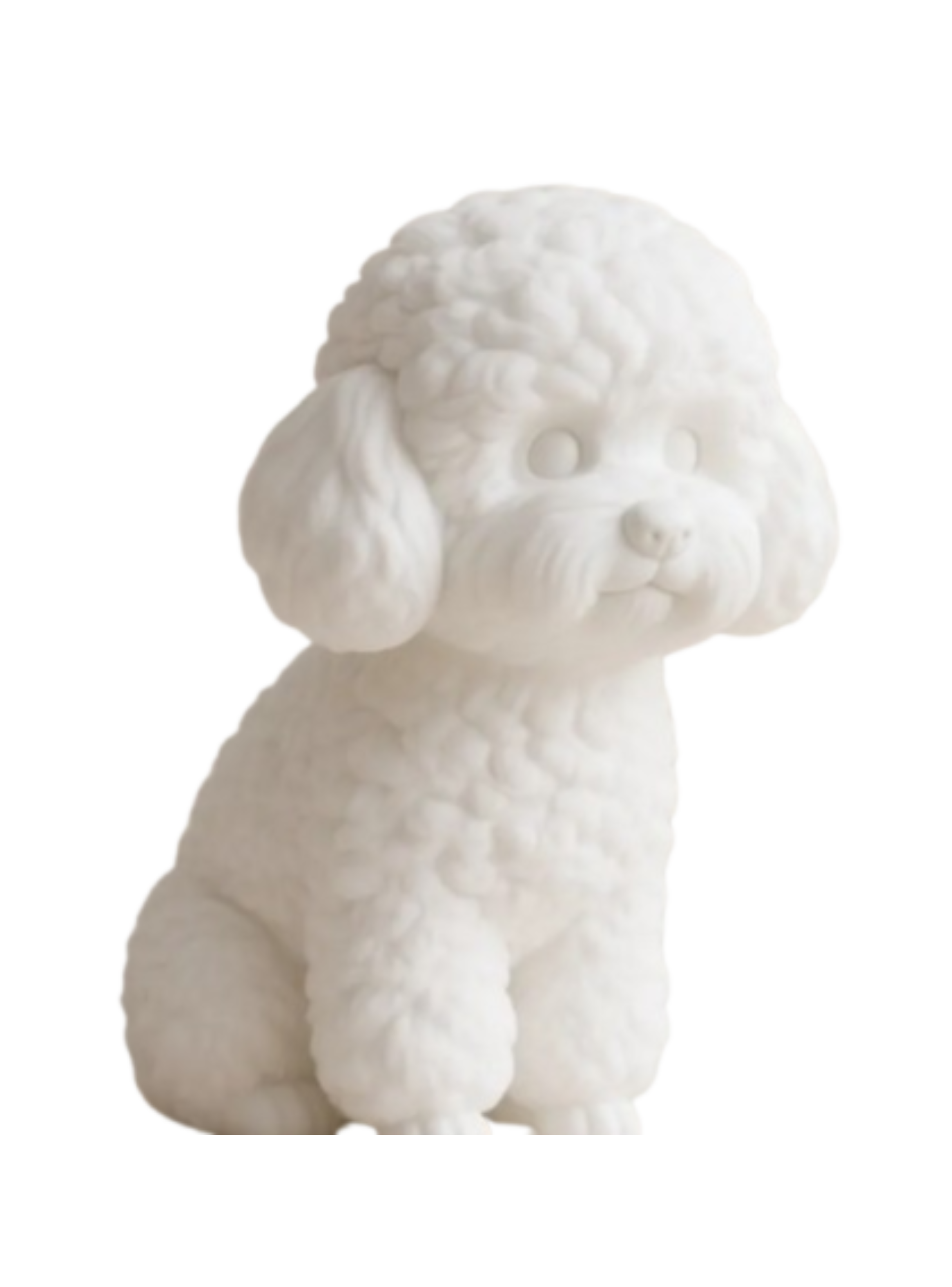 Figura decorativa creativa Perrito Blanco -2