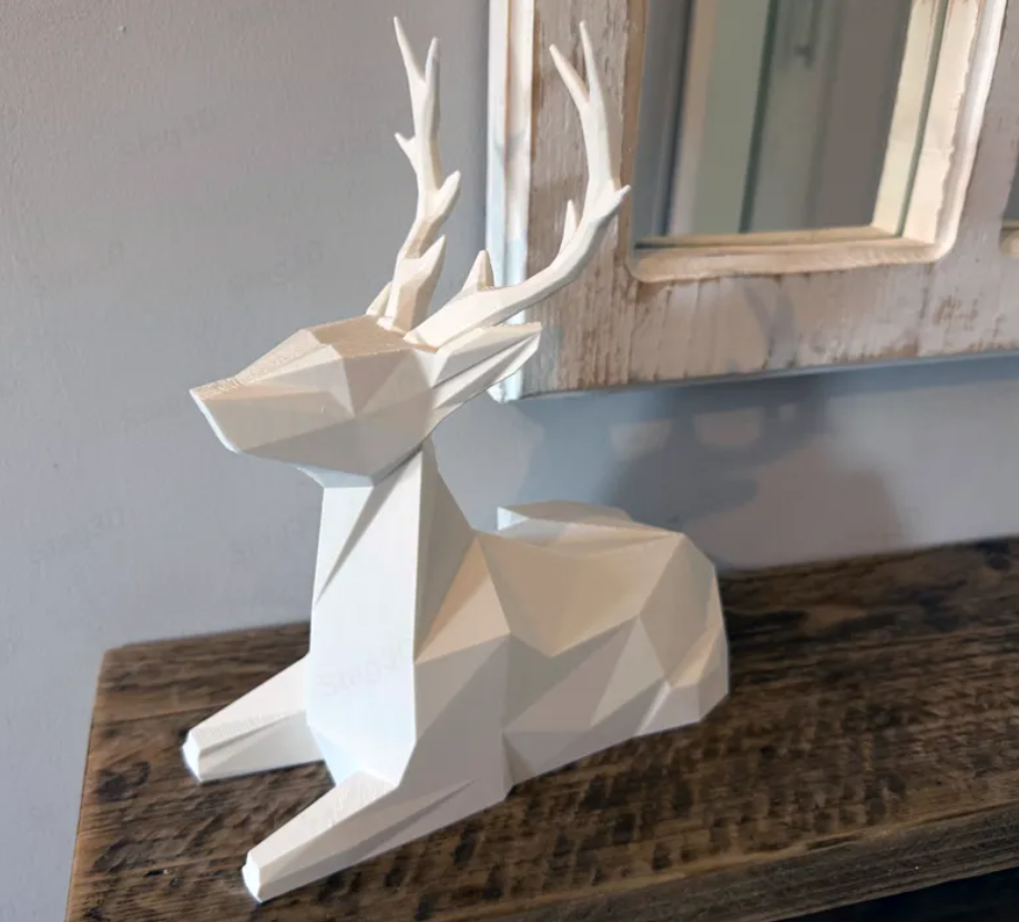 Decoración - Ciervo Acostado-3