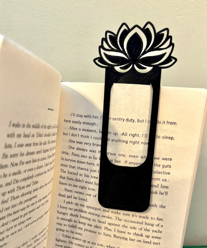 Marca página - Flor de loto-2