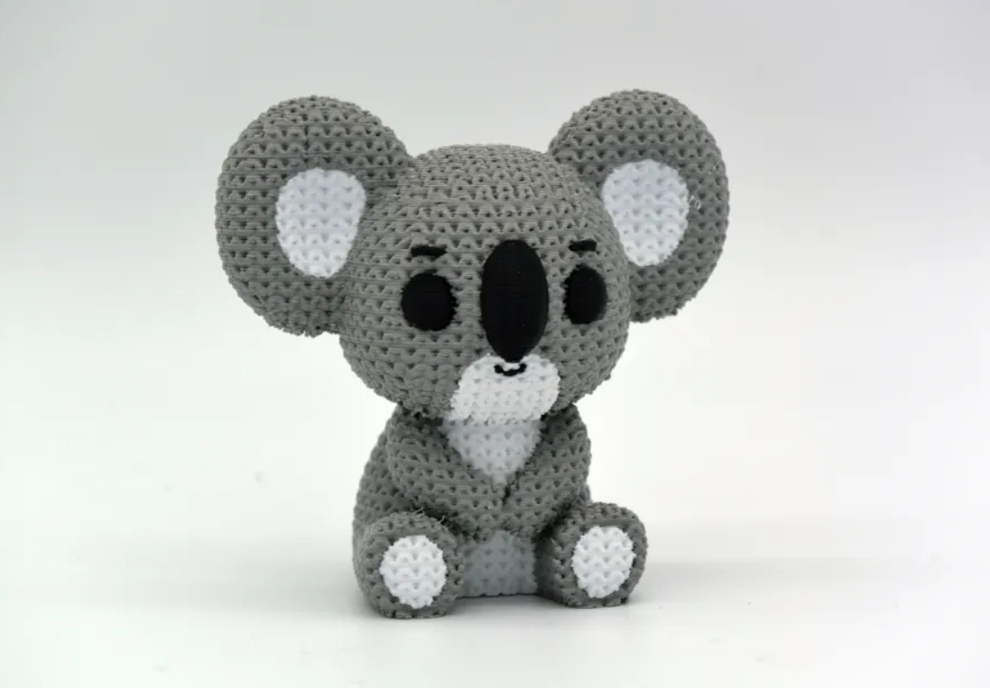 Mini Figura - Koala Estilo Tejido-3