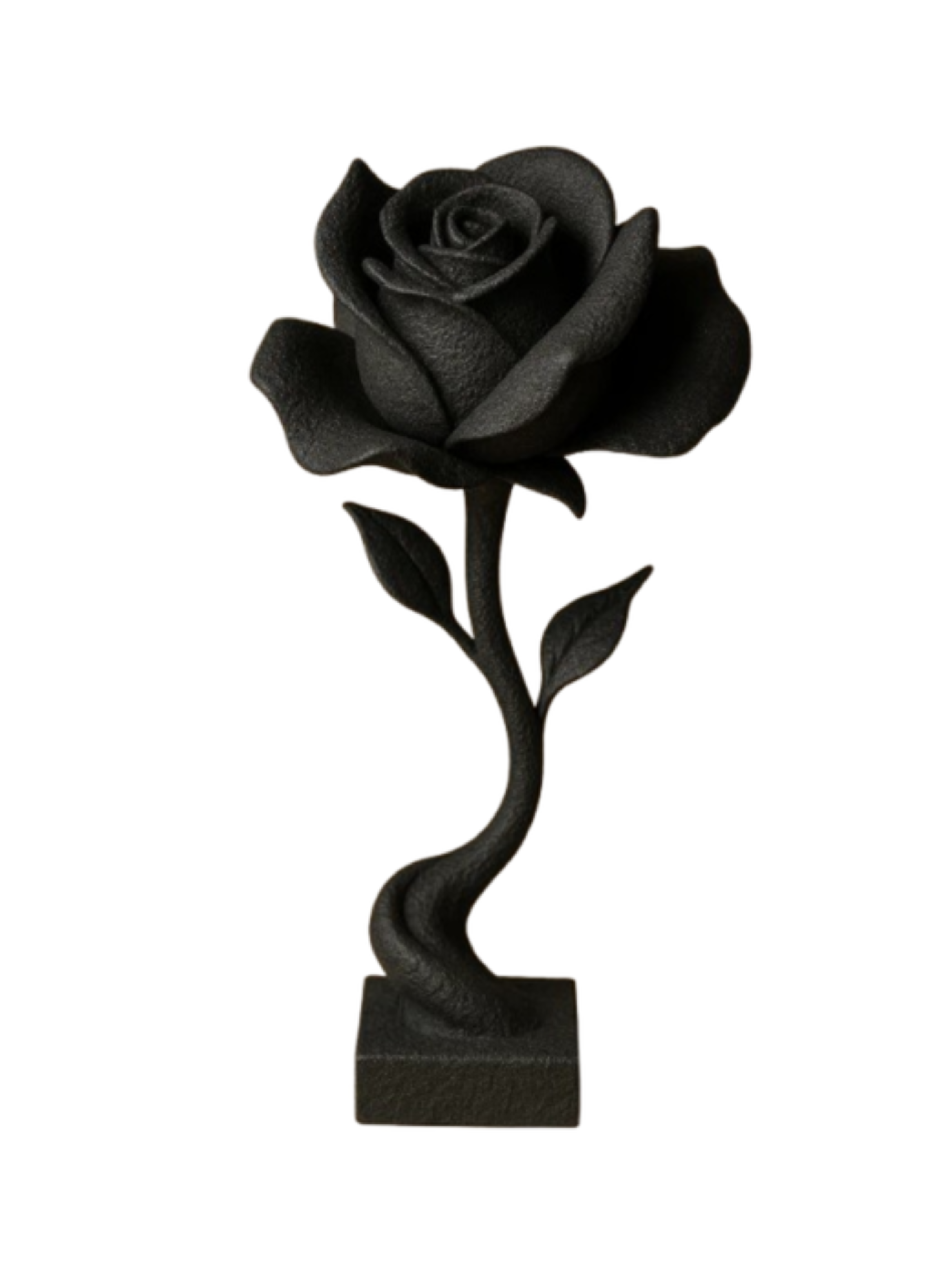 Figura decorativa Rosa Negra Elegante-2