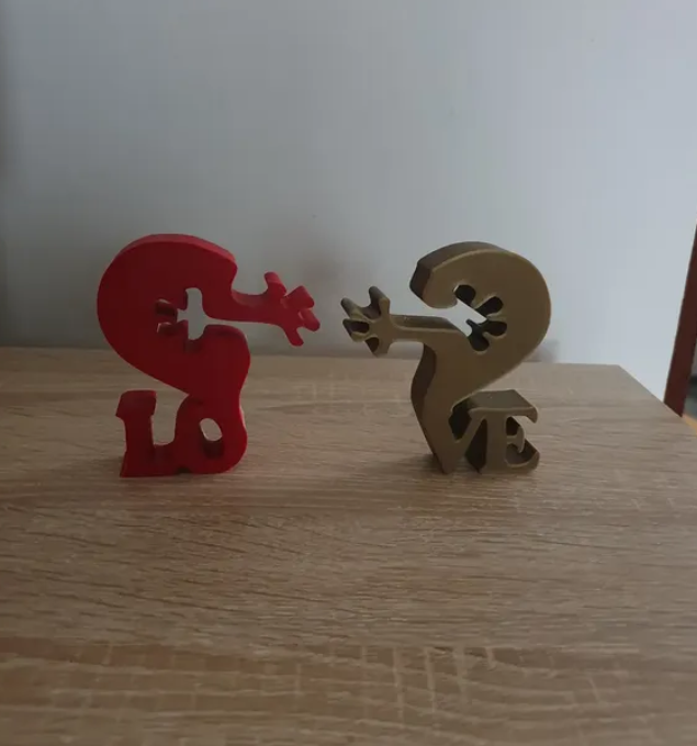 Figura decorativa - Corazones Enamorados Día de San Valentín-2