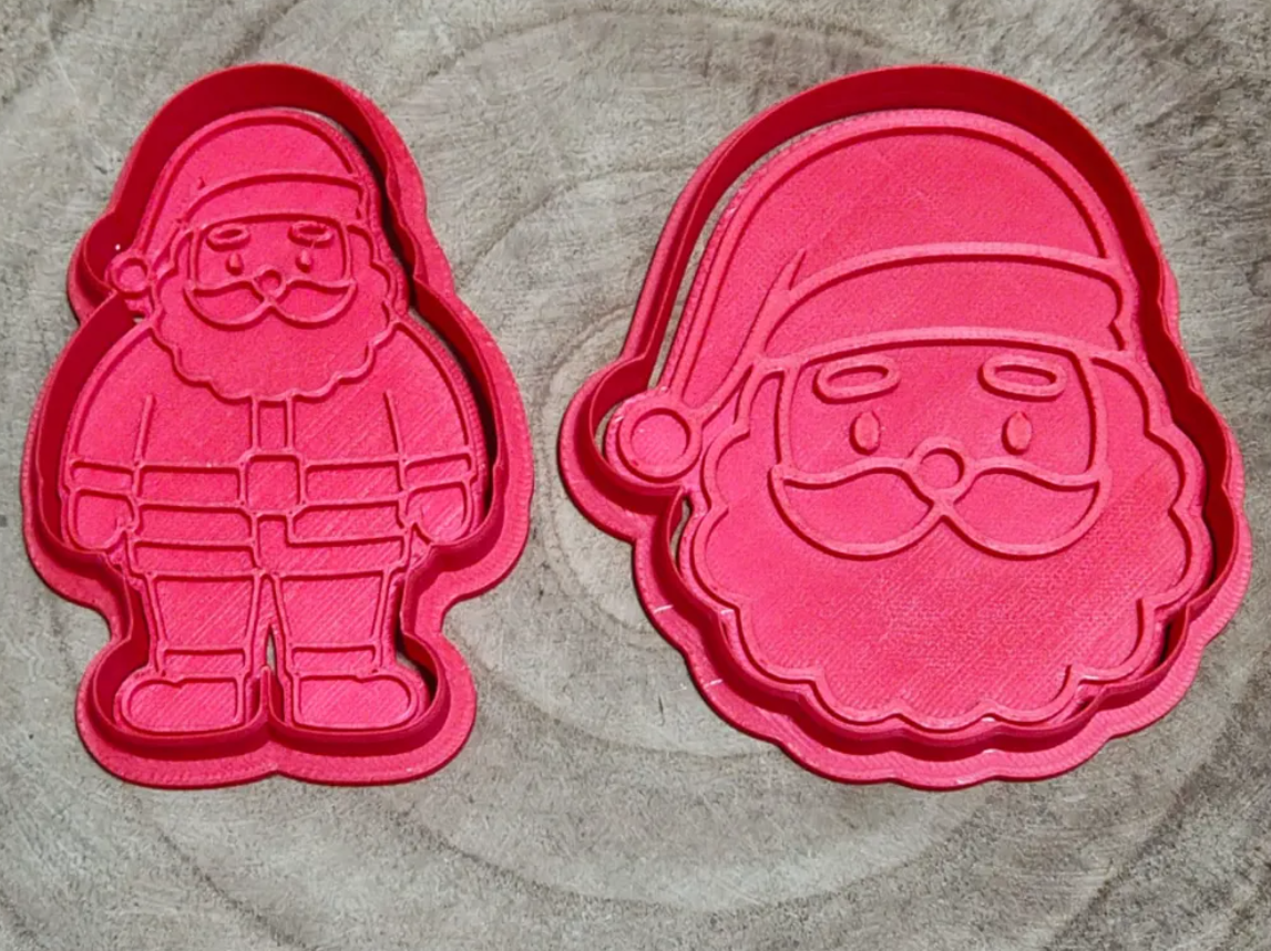 Cortadores de galletas - Papa Noel (pack 2 un)-2