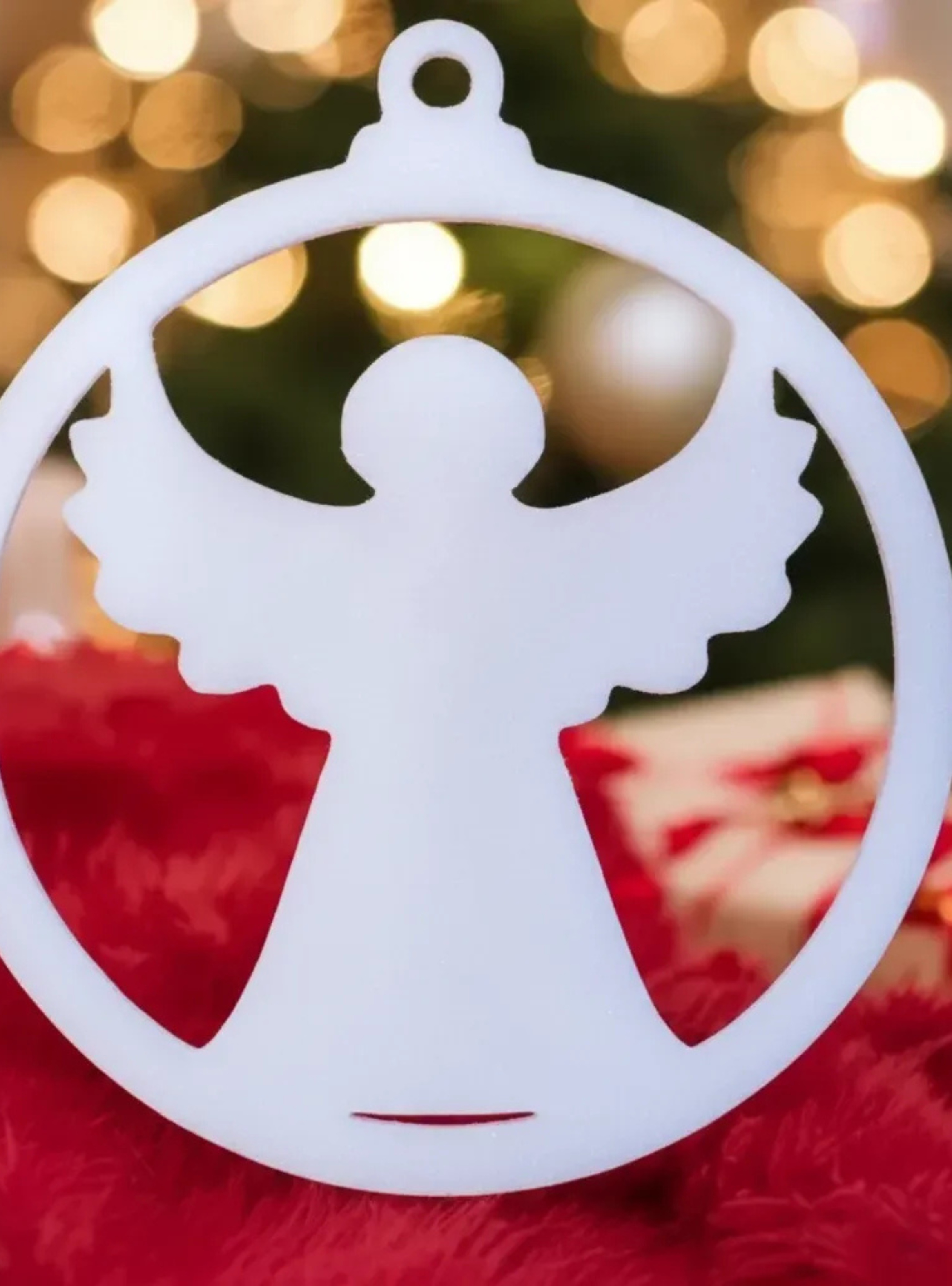 Adorno para el árbol Ángel navideño-0