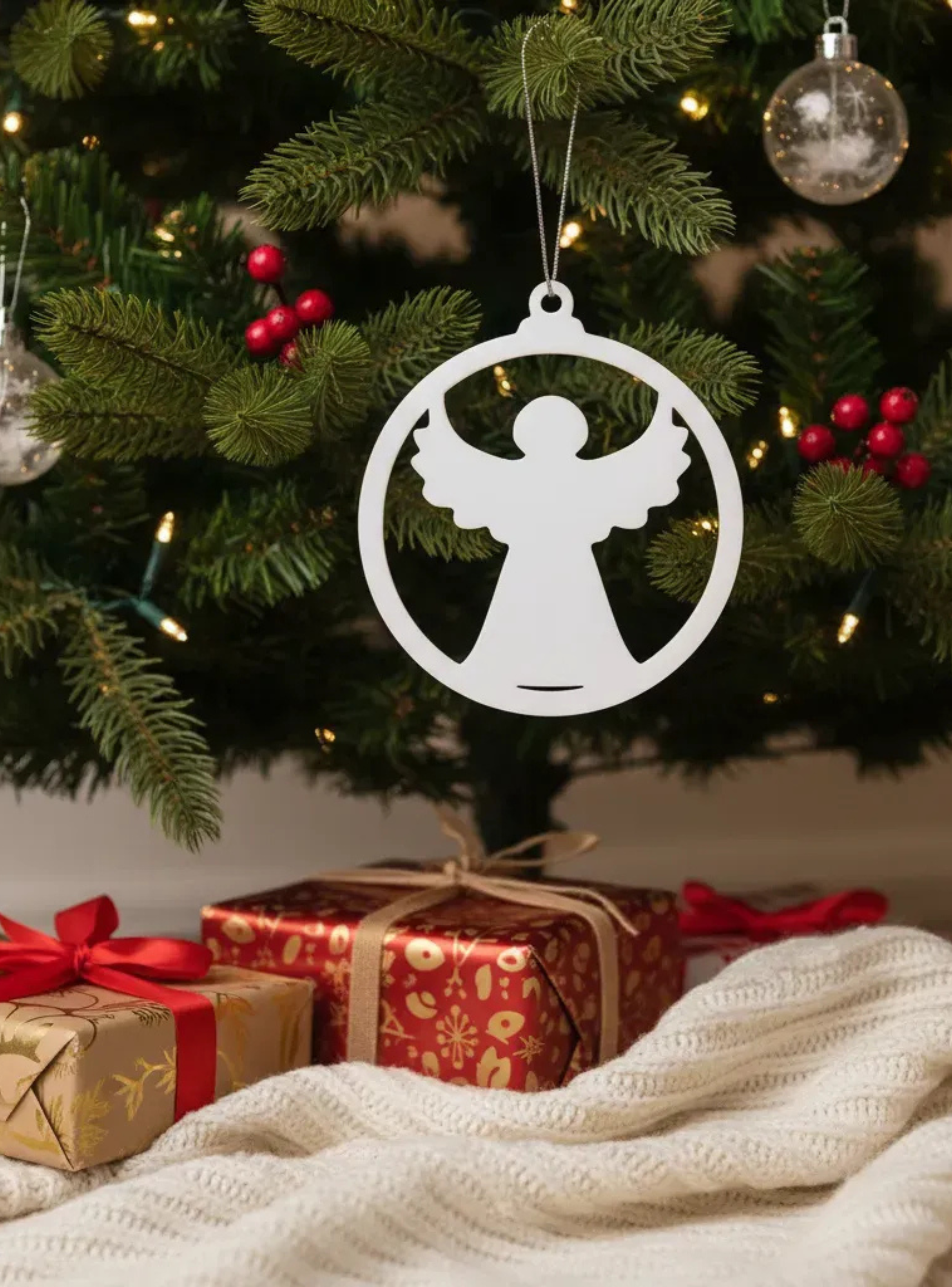 Adorno para el árbol Ángel navideño-2