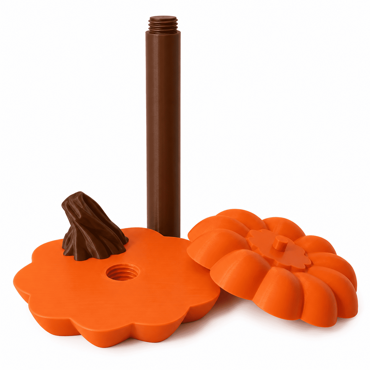 Porta Toalla de Papel Calabaza Halloween 3D Decorativo Cocina-2